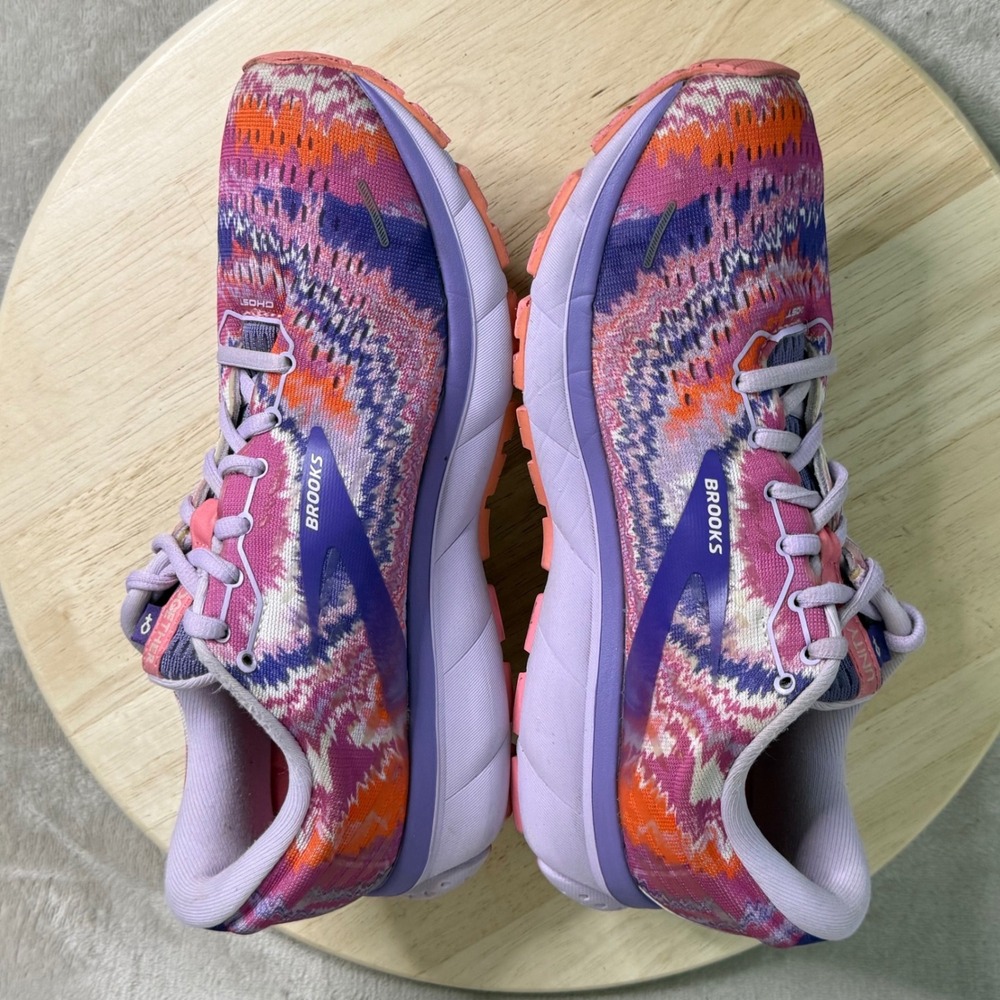 Brooks Ghost 13 Unity Together Purple Pink Running Shoes 1203381B563 Womens 9 - Picture 14 of 16